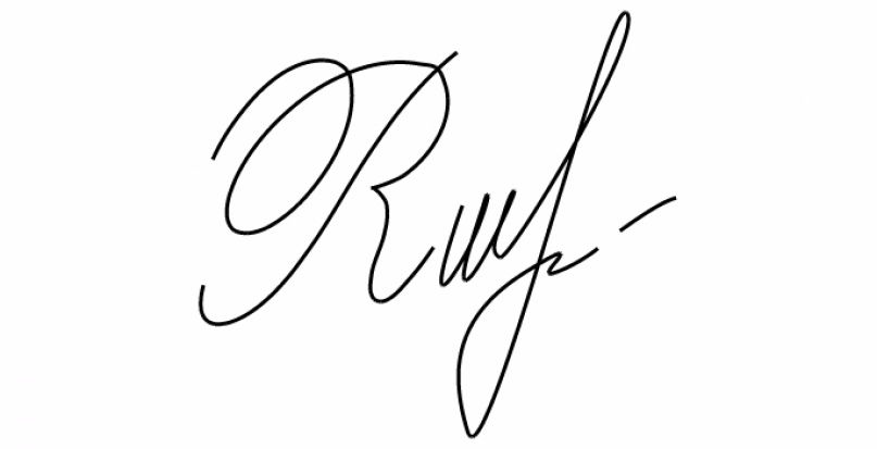 Подпись на б